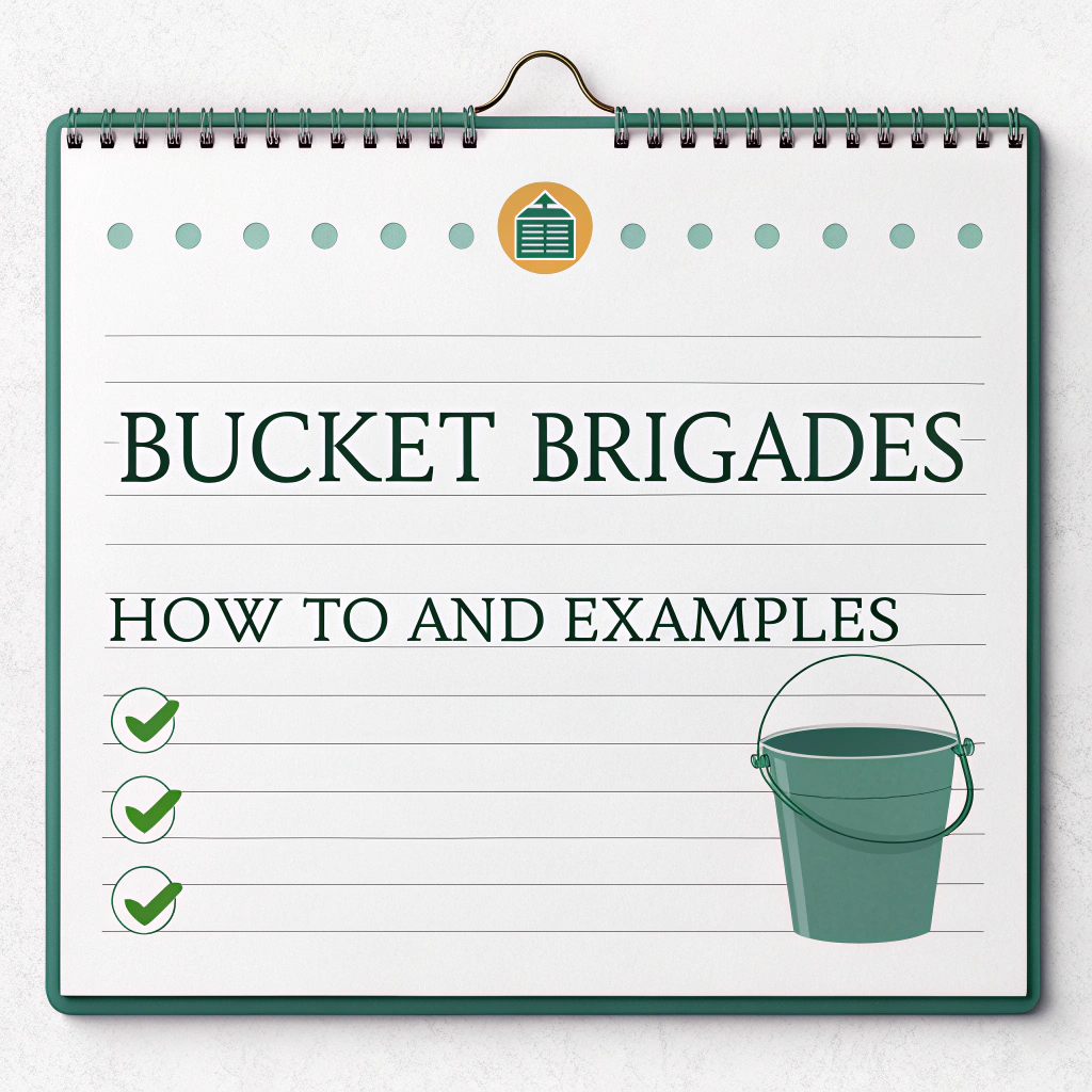 Bucket Brigades Words: How to and Examples (List)